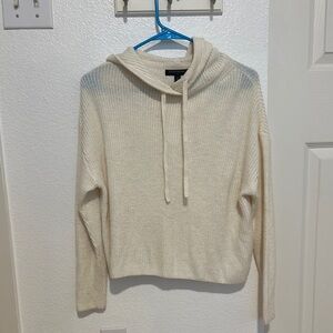 Banana Republic Ivory Knit Sweater w Hood
